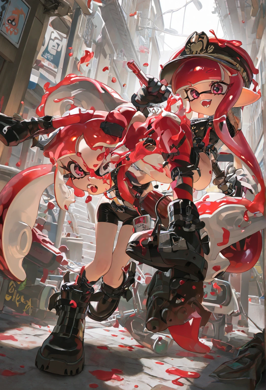 Anime girl lying on table, Beautiful anime girl kneeling with open legs, Biomechanical OPPAI, Sexy pudica pose gesture, seductive anime girls, with index finger, the anime girl is crouching, an oppai cyberpunk, hajime yatate, rogue anime girl ayanami rei, ryuko matoi, sexyposture, konachan,Exhale the mist,Stick out her tongue,Mermaid line,musculature,Ambiguous eyes,High-fork panties,Be red in the face,huge tit,over knee socks,open open mouth,Stick out her tongue, dropping saliva,White popsicles,Melted popsicles,Hair tied up,Long tongue,Single horsetail,The melted popsicle falls on the chest,Excitation,Rub your chest with your right hand,Plenty of liquid,White liquid,Floating popsicles,Suck on popsicles,looking at viewert,love heart,Throw a wink,Lick gently,Camel toes,Half-off coat,Oral sex,Popsicles in his mouth,Semi-closed Eyes,Abs,musculature,Sunburn,Brown skin,Popsicle pointed to panties,Put popsicles in it,Hold your butt with your left hand,Thick and long popsicles,Openwork panties,Top crotch,Fork the legs,without wearing shoes,Mesh socks,Excretion of breast milk,yogurt,Yogurt comes out of the mouth,Yogurt flows from the inside,A small amount of belly yogurt,Lower breast,Excrete yogurt,Get wet,leg loops,Yogurt flows from the butt,Jet yogurt,The halo,Lunette de soleil,black long boots,Deep orange glowing eyes,coda,breast press,Popsicles rub panties,Show your ass