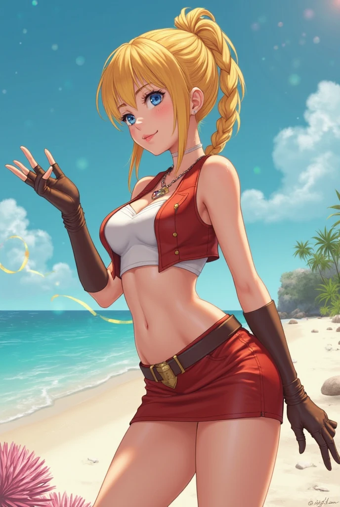 the best possible quality, (Ultra resolution 8K), mulher bonita, cabelo loiro, A mais linda de todas, cabelo curto, Corpo perfeito, bunda perfeita, yellow hat, ??????, Micro Lingerie, Cute Character Cosplay