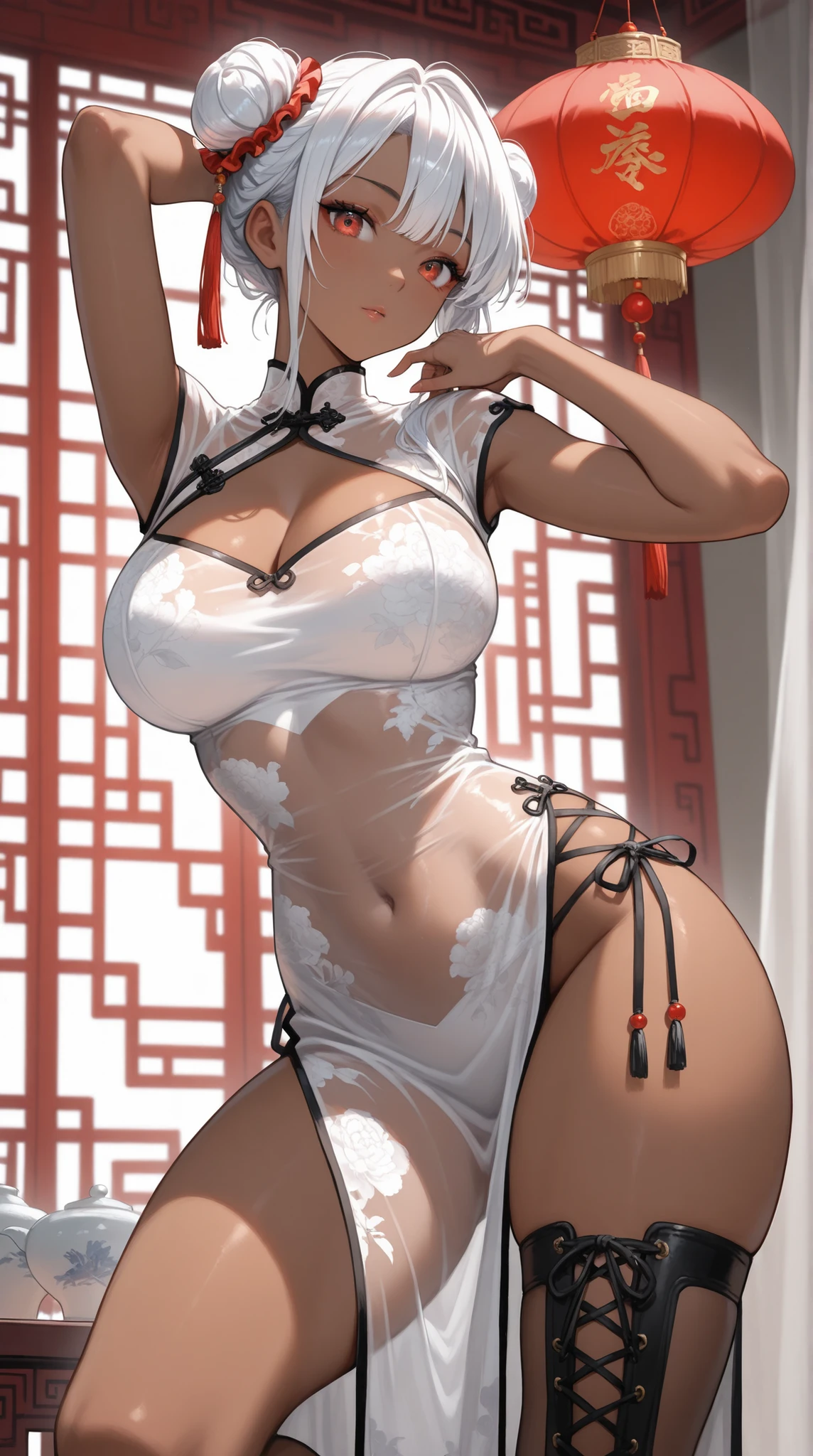 1female, old,Slim,Small loli,sunderboob ,Pornographic exposure, 独奏,(Background with:Lotus pond,the rainforest,Surrounded by lotus flowers) She has short black hair,standing on your feet,Sweat profusely,drenched all over the body,seen from the front, hair straight, mostly cloudy sky,(((tmasterpiece),(Very detailed CG unity 8K wallpaper),best qualtiy,cinmatic lighting,detailed back ground,beatiful detailed eyes,Bright pupils,(Very fine and beautiful),(Beautiful and detailed eye description)Black eyes,ultra - detailed,tmasterpiece,)),facing at camera,A high resolution,ultra - detailed),revealing breasts,Bare genitalia, Bulge,legs are open,Raised sexy,Camel toes,Flushed complexion,Open-mouthed,frontage,elementary student,China Princess,a ball head(Wearing:White Hanfu)