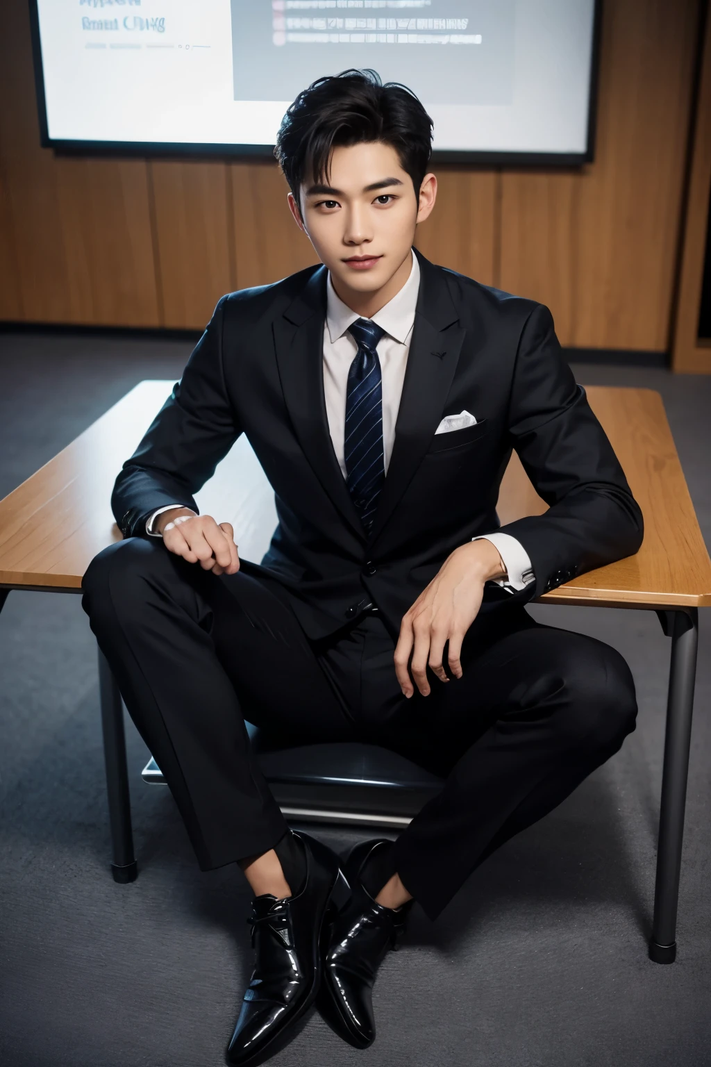 boy, 17 y.o, handsome, suit, high school