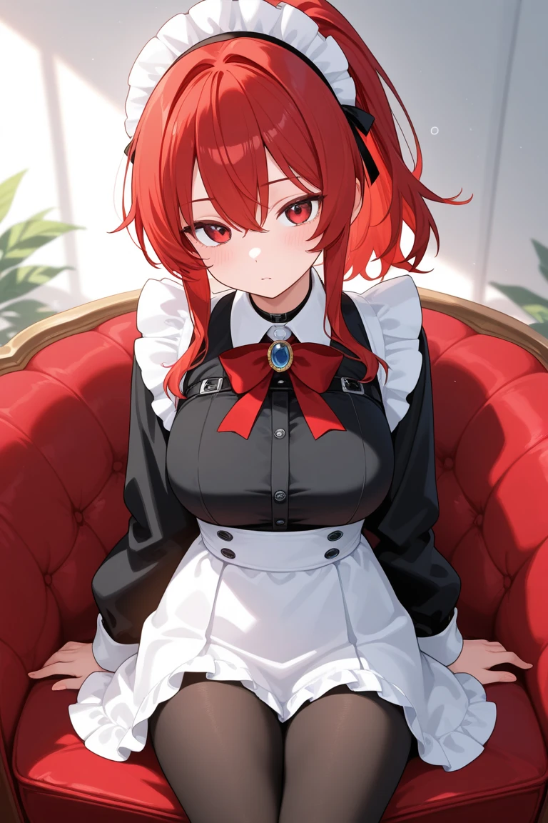 (Highest quality:1.2, High Detail, masterpiece:1.2, Best aesthetics), (1 girl), Beautiful woman, Beautiful detailed eyes, Beautiful detailed lips, Highly detailed face, Delicate depiction of hair and eyes, Detailed Fashion, (detailed background:1.2) ((Portraiture, Cowboy Shot)), Aqua Eye, huge ahoge, Mouth open, Earrings, View your viewers, attractive breasts, huge breasts, upper body, full body from knees to head, gaze away, gaze into the distance, smile lightly, fancy nails, bracelet, medium hair, yellow color inner hair, red hair, (nurse:1.4)