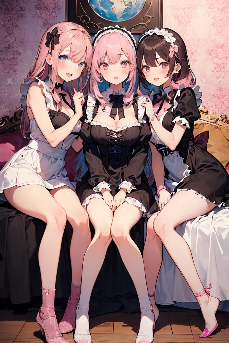 Blonde ,Girl gothic makeup eyeliner voluminous lips upturned lips full-body display 1.2 legs spread, huge breasts supernatural beauty perfect nsfw