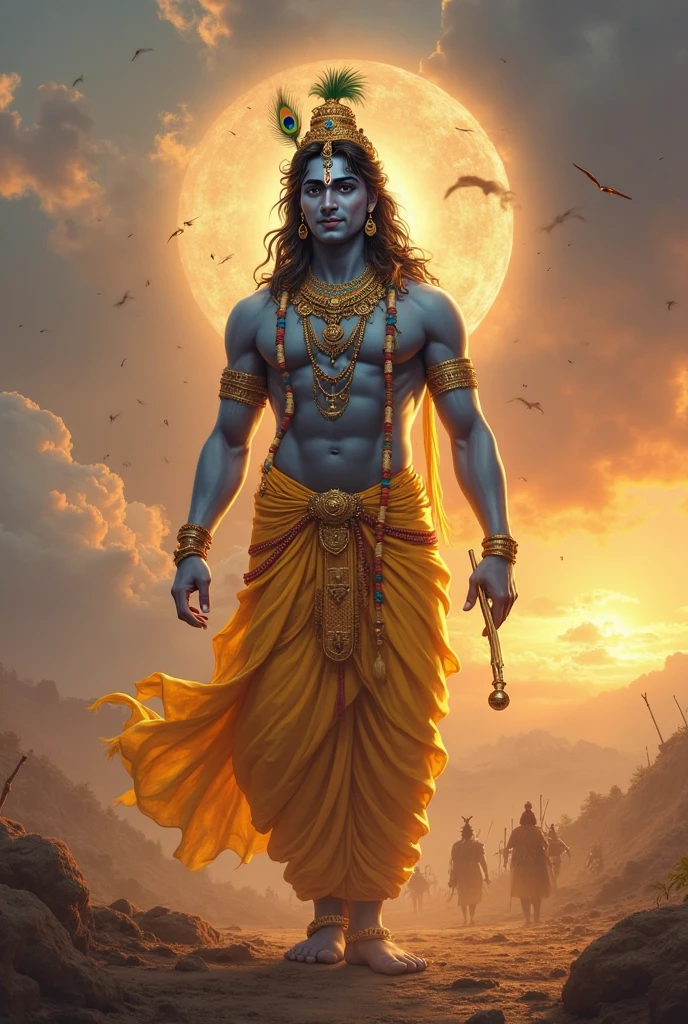 Lord shiva and  his wife is standing in public place and people re happy to see them , cinematic light, hd, ultra realistic, high quality,