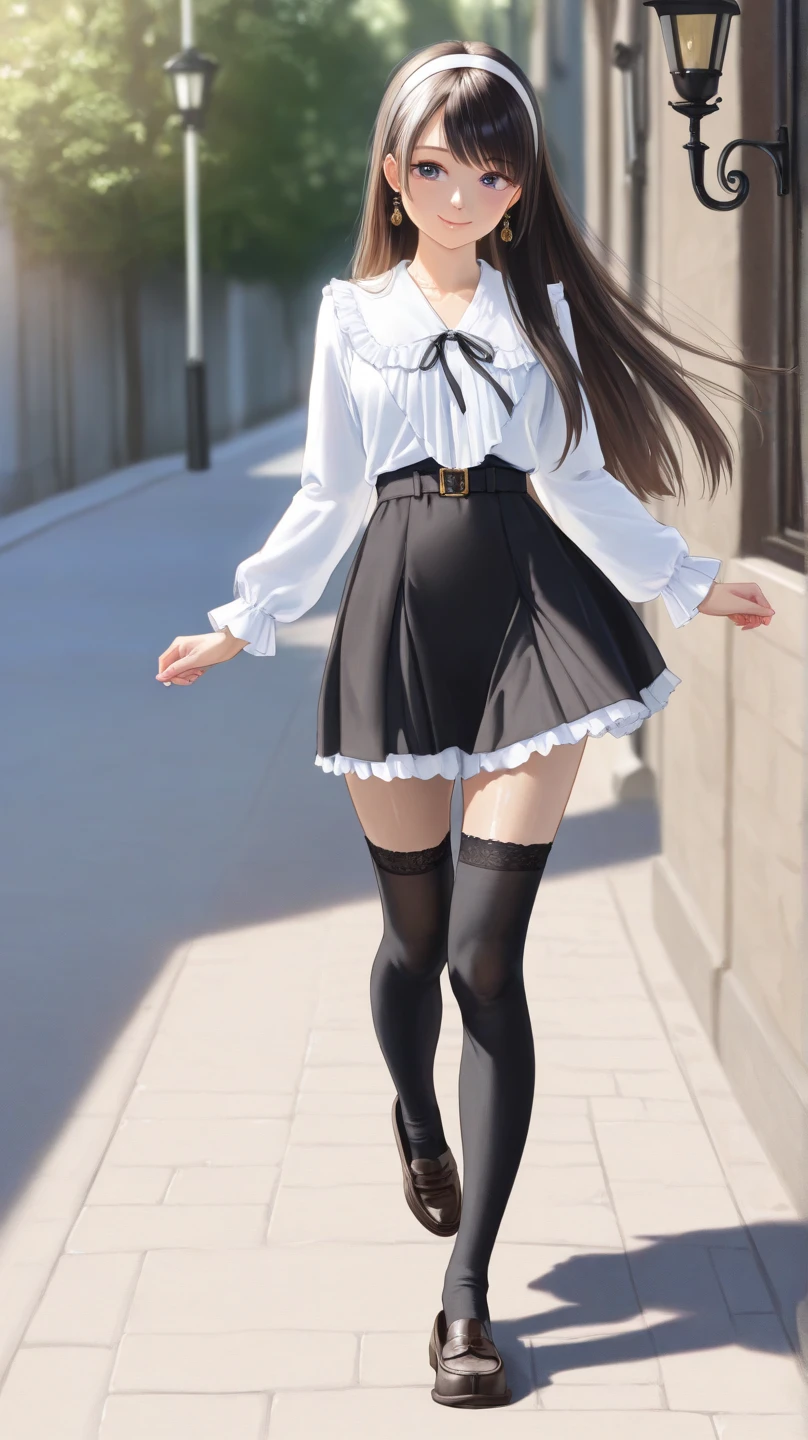 ((highest quality、8k、masterpiece:1.3)),((((fullbody shot)))),Ultra-high resolution,big eyes,Japanese,bangs,(a girl),(1 girl),((20 years old)),((facing at viewer)),(long hair),(((black sweater))),grin,((squatting)),(((pleated mini skirt))),(((pussy))),((skirt lift)),(((black thigh highs)))
