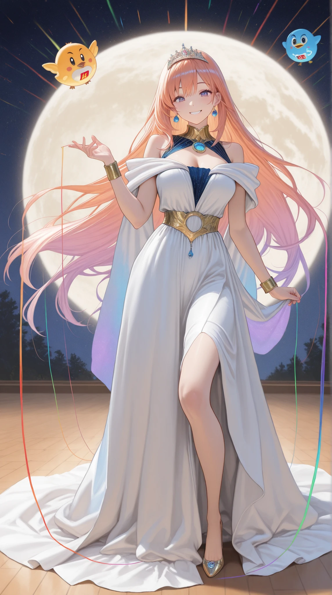 NSFW, ((beste-Qualit, 8K, tmasterpiece :1.3)), dramatic lighting, pretty woman, 1 girl, Sailor Moon, Detailed large eyes, tmasterpiece, breath taking, Viewer, Full growth in the frame, Long white hair, Two bundles on the head, pale skin, Odango hairstyle, Careful, ah high, Real water, White transparent wet long dress, crystal clear water, The water is flowing, beautiful breasts, Sexual, sexy expression, glossy skin, In the background is a crystal palace, Palace of crystals, Crystals and crystal in the air and around the character, Beautiful flowers, Crystals glow