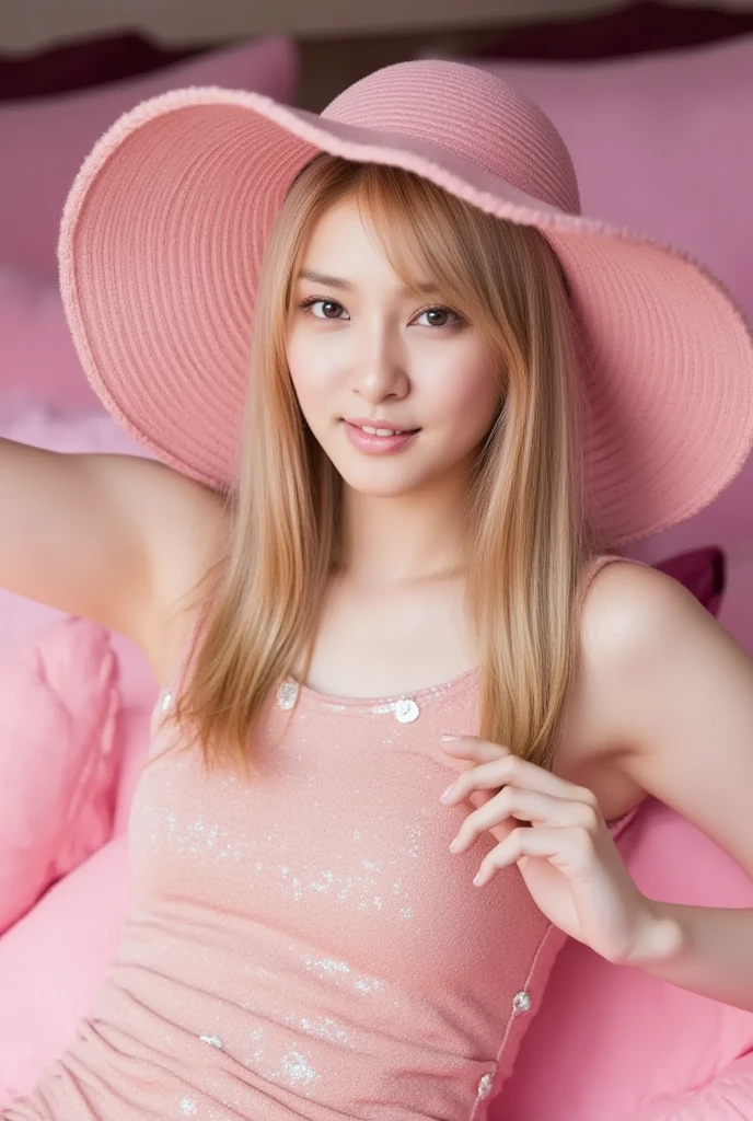 ((high quality:1.2)), (8k), extremely detailed, ((High detail:1.2)) ((best resolution)), (HotLexi woman), Solo, 24 year old gyaru Japanese female, (bikini), ((extremely beautiful and perfect face:1.4)),