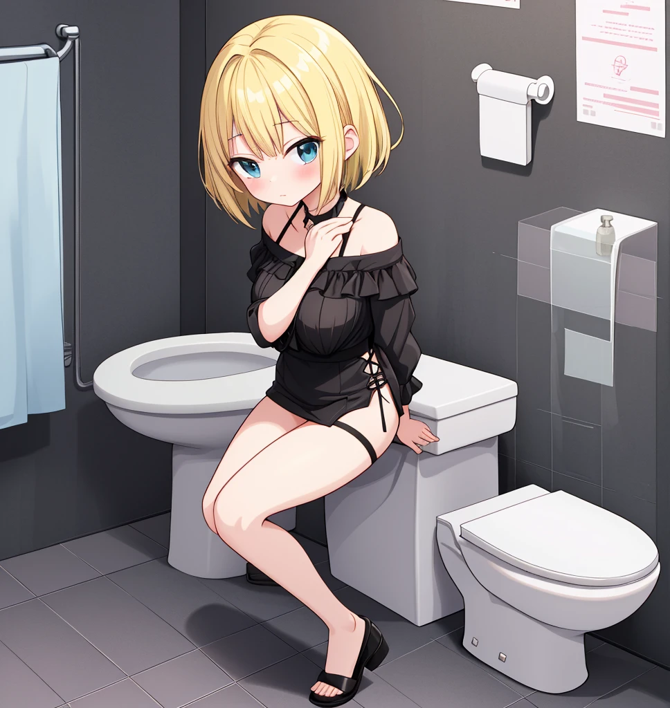 (((best quality, highres, masterpiece, uncensored, high quality, ultra detailed, extremely detailed CG, hiqcgbody, beautiful face, beautiful eyes, extremely awesome detailed CG unity 8K HDR wallpaper, perfect anatomy:1.1))), (extremely awesome detailed realistic, extremely awesome detailed 3d:1.0), (((Uncensored, nsfw,1girl, sex slave))), (1girl, (((blonde hair, blue inner, mohawk, sideburns, shiny hair, short su hair, (ahoge), (Short Bangs:1.3), long hair)))), (((((mechanic, , clothing aside, see through))))), (((policeman, picha))), (((((extremely awesome detailed deep-silky-healthy-lackwarm-foundational-baby face))))), (((((after sex, clitoris, pussy, anus,(spread legs), arms behind head, happy, blush, spoken heart, aroused, (vulgarity, heavy breathing, fucked silly, trembling:1.2), (completely nude, pussy juice, sweaty skin, steam, smelly:1.2),cowboy shot, front view, pussy focus))))((((toilet use, panty pull, toilet, restroom, panties above knees, panties below knees, sitting, bottomless, pants pull)))), caughtpeeing, (pee, peeing), peeing self