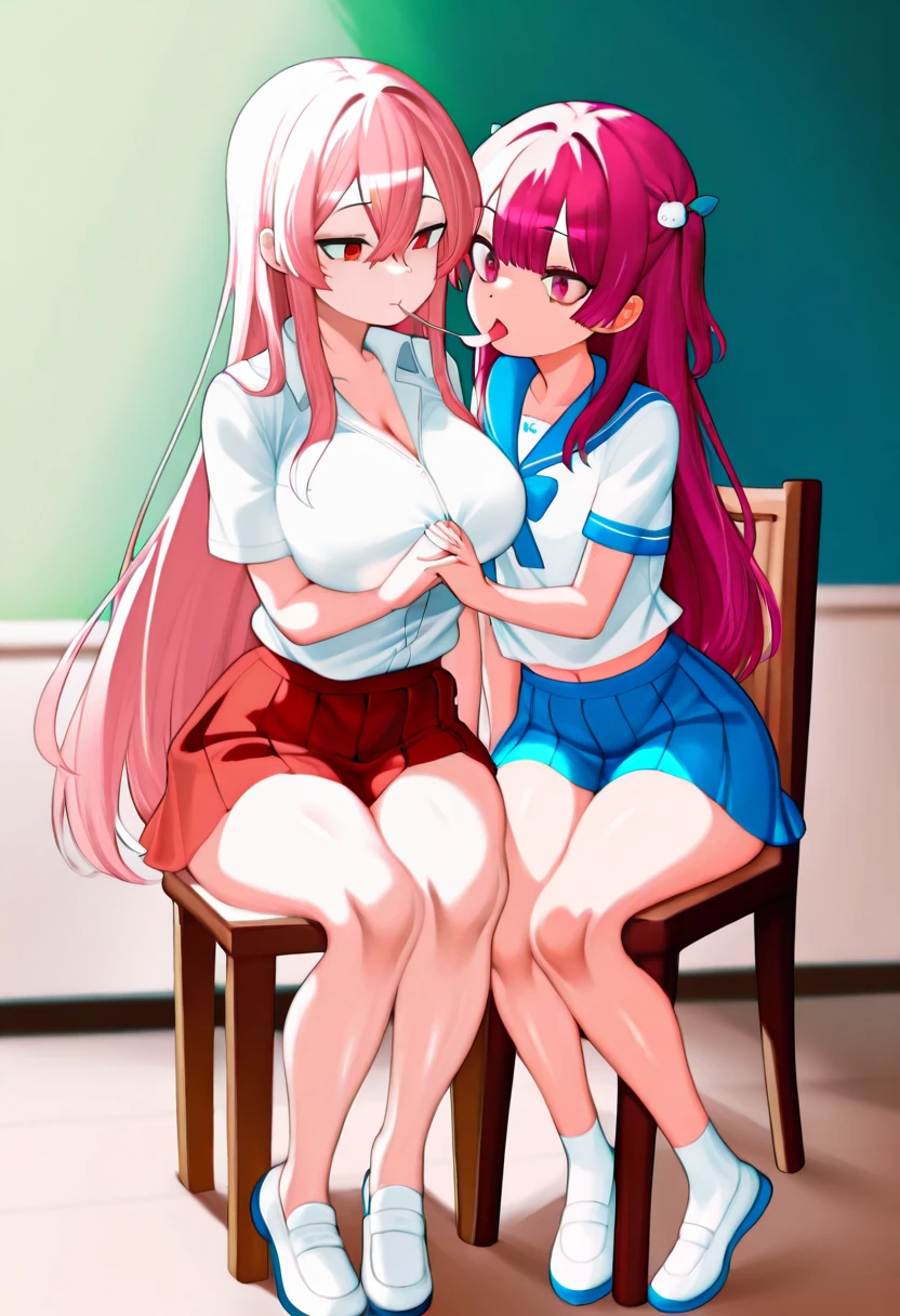 Your two headed mutated obese blue haired girlfriend’s looking away from much more attractive pink haired futa conjoined mommy. Your girlfriend is disgusted by her mother spraying white cum from her fourth cock while masturbating her hairy cock as she’s sitting at her best friend’s house at a sleepover. your girlfriend is crying as she watches her mommy masturbate the multiple huge cocks on the body they share. Your girlfriend ashamedly lets her clearly older mother’s second head masturbate herself at her friend’s house with her thick hairy penises barely fitting out of the zipper on her tight pants. Her conjoined mother is clearly enjoying masturbating in contrast to the horror on the face of your girlfriend as she listens to her mother telling her that she has to do this to ease their big fat cocks for the 8th time today. Your girlfriend is disgusted by the feeling of having her mother masturbate her and shoot cum from the massive tip of her unwashed penises onto her sleeping friend’s chest.