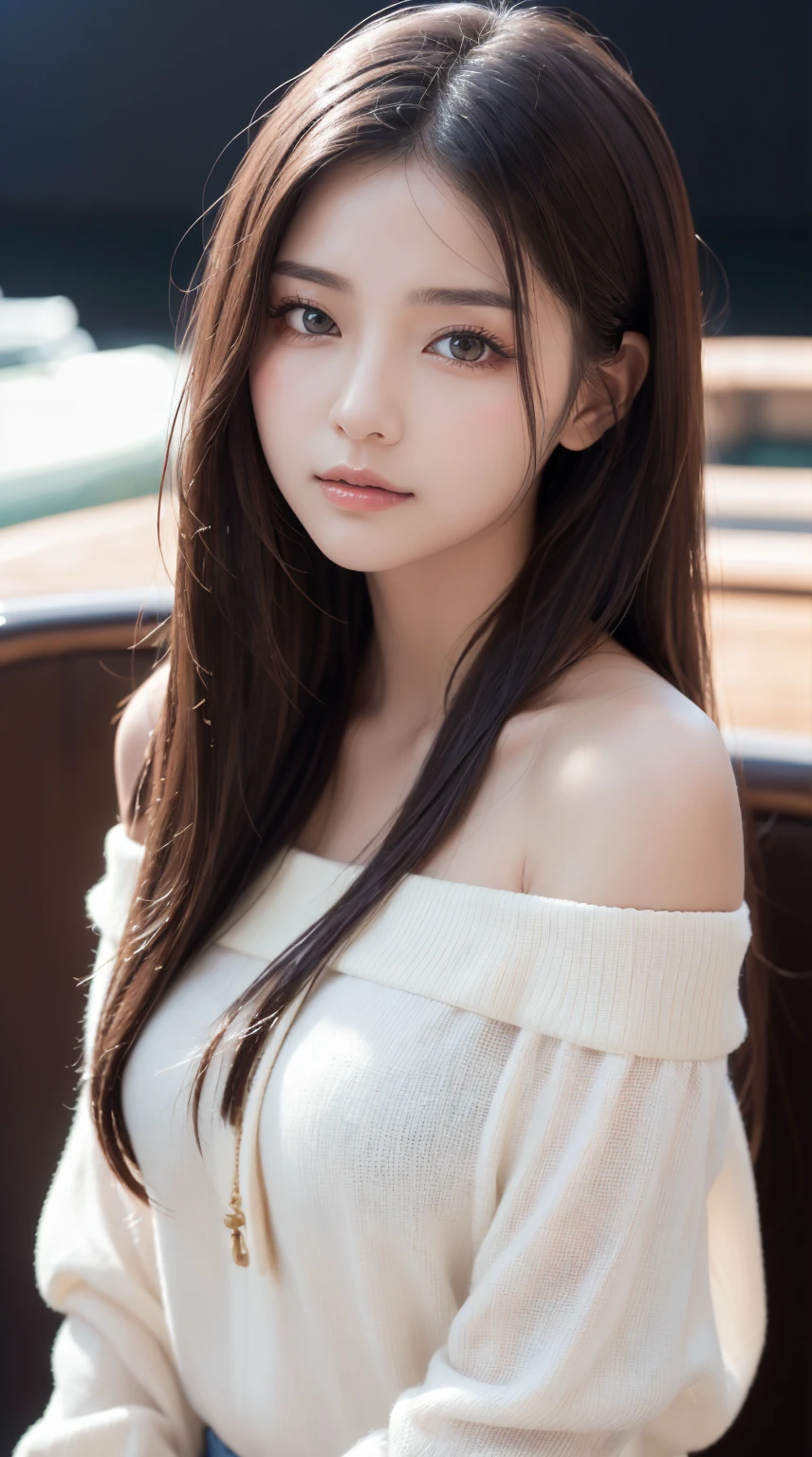 finely, High resolution, high quality、Perfect dynamic composition, beautiful and fine eyes, medium hair, 、Natural color lip,Kamimei、Shibuya Ward、20 year old girl、1 person、transparent skin、shining hair、table top, 最high quality, figure, super detailed, finely, High resolution, 8K、correct state of the human body、squat、hair flying in the wind