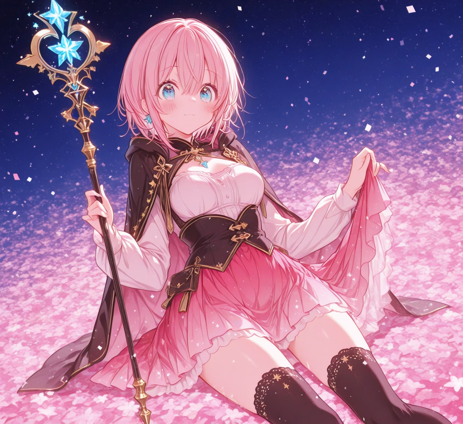 (best quality, vivid colors, ultra-detailed), portrait, succubus, pink hair, short hair, pink eyes, blush, wear a cloak to cover her body, cute
Look at the description below,Trying to imagine a picture:
- A detailed and realistic avatar。
- This avatar depicts a charismatic demon woman,Known as "succubus"。
- She has short pink hair,It shows her unique personality and the magic she represents。
- Her eyes are also pink,Very bright,It reveals a mysterious and enchanting atmosphere。
- Her cheeks are slightly red,It reveals a touch of cuteness and innocence。
- She wears a black cape,Covered her body,Adding a sense of mystery。
- The overall picture is mainly in soft pink,Make the image full of tenderness and femininity。
- Lighting effects make the whole image more vivid,Her characteristics and attractiveness are highlighted。
The generated prompt is as follows:
"(best quality, vivid colors, ultra-detailed), portrait, succubus, pink hair, short hair, pink eyes, blush, wear a cloak to cover her body, cute"。