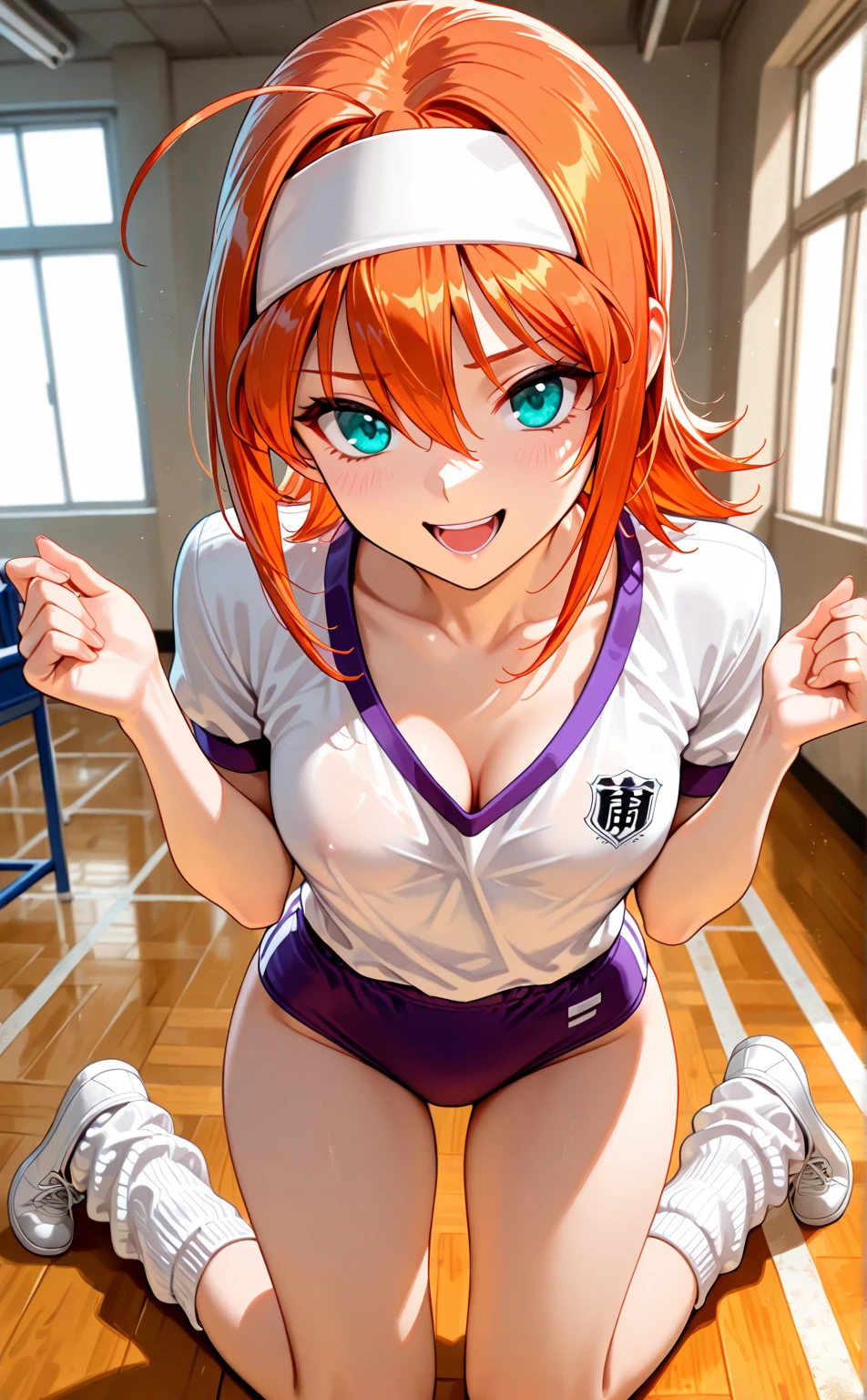 (((official art,product art,Super thin illustration,最High resolution, muste piece,best quality,best quality,非常にdetailedなCGユニティ8kの壁紙))),1 boy,high quality, detailed, (little boy),12 years old, A young ace striker male idol with a super cute face,beautiful boy, Cool handsome face with smile,Soccer spikes on the feet, long legs, thighs, Bulge, (orange hair、)、 short story,spiky hair、shiny hair, (yellow tight shiny soccer uniform suit), (tight soccer shorts),  (太いthighs,big ass)、(((soccer field in the park)))、((Saucy、grinning grin))、A pose that shows off your big butt,ultra fine painting, (best quality, In 4K, 8K, High resolution, muste piece:1.2),(((Being aware of the sexual gaze of middle-aged gay men))).、Service Shots、(((Long leather gloves))),(((Anime-like coloring、Clearly emphasize the white part of the eyes、Super detailed eye expression、Make line drawings clearer))),