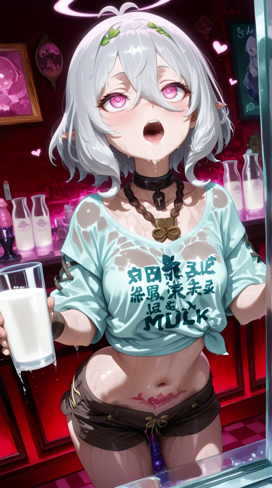 masterpiece, best quality,anime style, 1 girl,(((slender body))), (((small eyes,small breast,breast milk,breastfeeding a baby))),(((baseball uniform,glasses))),(((brown tentacles bound a girl))),((((cum)))), (beautiful face), (((short hair))), (((straight hair))), ((((black hair)))),detailed beautiful skin, (perfect hands, perfect anatomy)