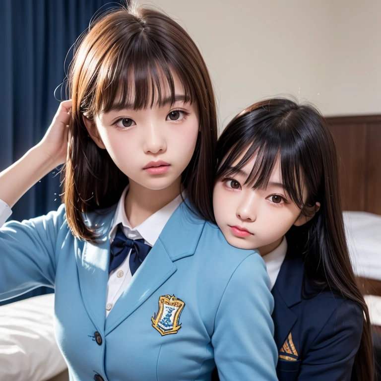 NSFW,dressed,school uniform,three girls,elementary school girl,small,flat chest,anger,highest quality,handjob,Artificial vagina,Hand Focus