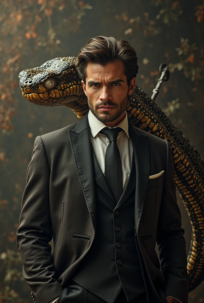 Crocodile with the body of a man
