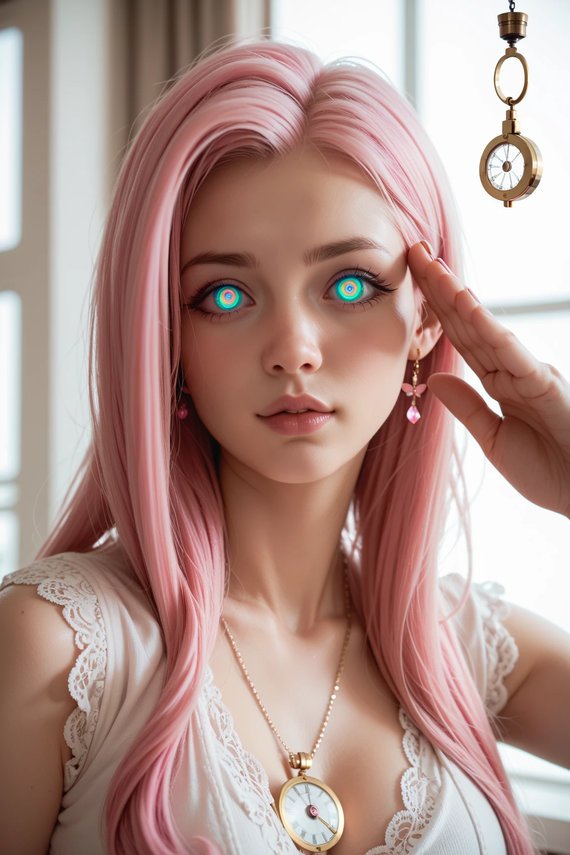 draw, woman, beautiful dress ornate, anime beauty comic , chibi, constellation, (1girl, solo:1.2), (chibi:1.3), eyeliner, eyelashes, looking at viewer, (shiny skin:0.16), (pale skin:0.33), (body blush:0.38), eyes beautiful, anime , realistic, masterpiece, best quality, movie still, cloud girl, floating in the sky, (close-up:1.1), bright, happy, fun, soft lighting