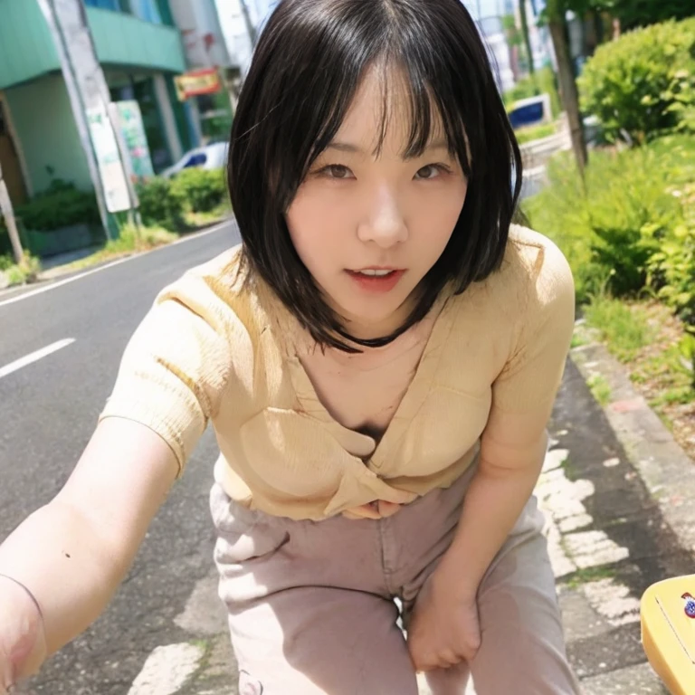 (2Split Photo:1.3)、Magazine Cover:1.3、Japanese,10 years old,Innocent face,Teenage Girl,cute,Primary school students,Private elementary school,uniform,Carrying a small red backpack,Summer clothes,Sitting、front、Cute smile、Laugh with your mouth wide open、((Semen dripping from the mouth:1.2))、Mouth full of semen:1.5、A lot of semen on the tongue、((Cloudy, thick semen))、whole body、Full Body、Semen dripping from the genitals、You can see the nipples、Not wearing a bra