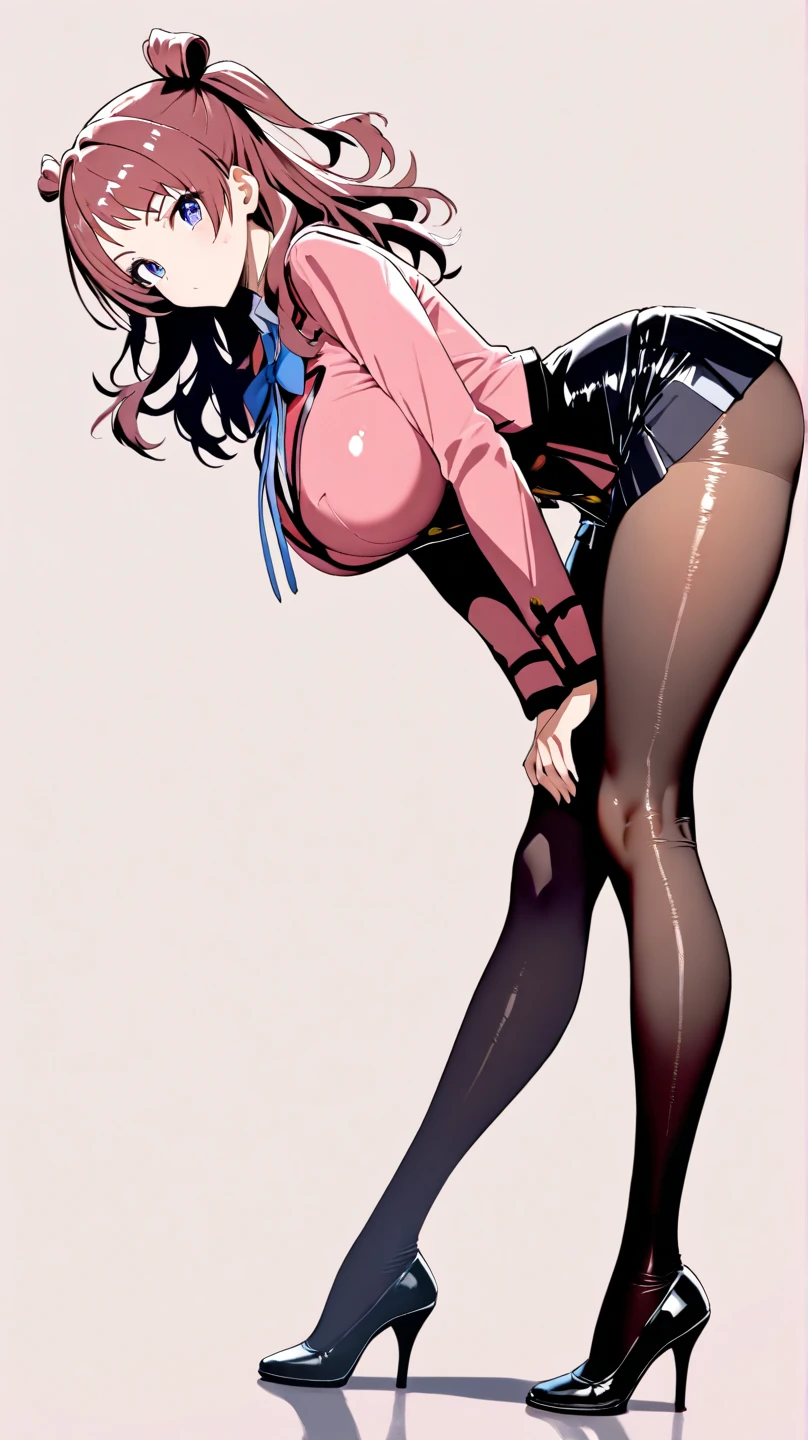 ((masterpiece, best quality)), ((((perfect anatomy)))), ((25 year old)), (((Curvy))), ((Japanese woman with spiky black hair)), (Makoto from Street Fighter), in ((black shirt and blue skirt)), ((white cotton panties)), dark stockings, (in the middle of kicking), Red combat gloves, Nose tape, (((realistic art style)))