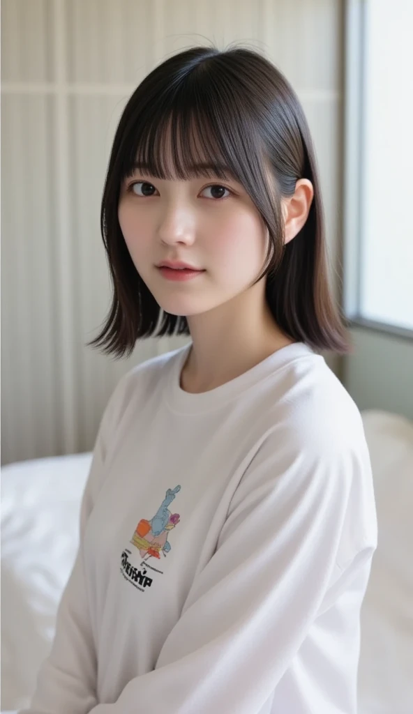 1girl, a young woman, upper body, (looking at viewer:1.3), (schoolgirl jacket), (flower crown), (beautiful city, beautiful sky background), natural skin color, (closed mouth:1.2), (medium breast), floating hair, beautiful expression, face detailed, eyes detailed, iris detailed, masterpiece, best quality, photorealistic, hyper realistic, ultra detailed, perfect lighting, depth of field, shadows, highres, <lora:sayhello0o-v1-saenaff:1>