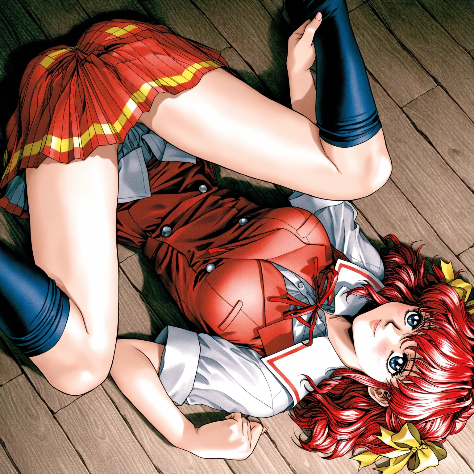 (illustratio), (high resolution), (8K), (highly detailed), (The best illustrations), (top-quality), (masterpiece)、(((Orange hair))), blue eyes, teen girl, 1girl, small girl, (perfect anatomy) ((adorable girl)), Orange hair, juicy ass, Perfect mouth, ((lifeless face)) (Perfect nose, perfect breasts, perfect face, medium breasts, perfect arms, perfect legs, (masterpiece, best quality), fair skin, redhead hair, waifu freckles, (messy hair) ((diminutive waist)) (((tokyo-3 middle school girls uniform))) ass, miniskirt, (solo), thick thighs,1girl, (pov:1.2), huge breasts, solo focus, open mouth ((laying on her back)) Freckles, ((mouth open)), (side pov) (emotionless) (looking away) ((laying on black garbage bags)) ((pile of black garbage bags)) ((stuck in dumpster)) (((eyes closed))) (((arms to her sides))) (perfect arms) (perfect hands) (5 fingers) ((laying on back)) ((fetal position)) (((mouth open))) (((skirt lift)) (1 man, lifting her skirt) ((cum on body:1.4,bukkake:1.4)) cute pussy, (((panties at her knees))) ((ass exposed)) (vagina exposed)