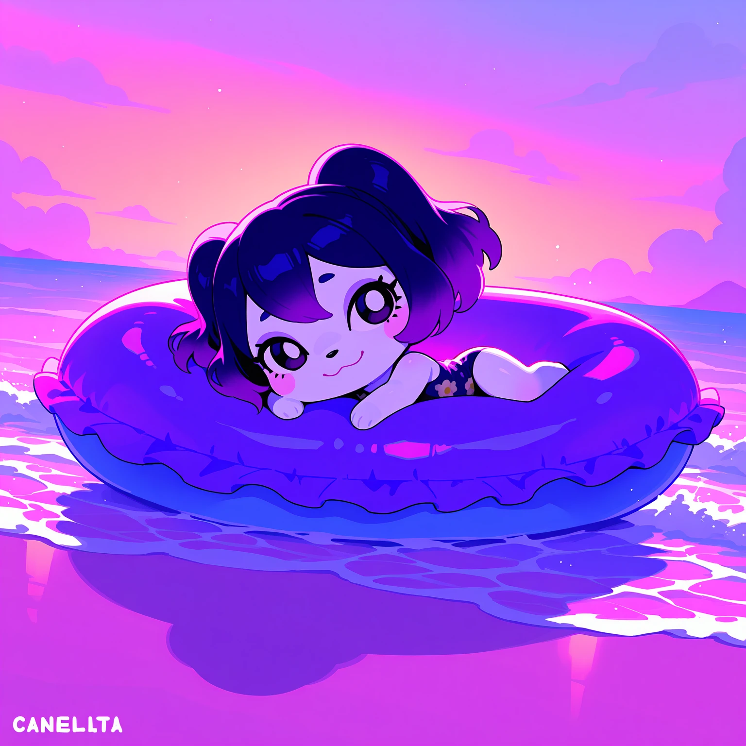 80's anime style,    <lora:TFMJellyMageV2:0.6> JellyMage, very long ponytail, sitting in a puddle of jelly and eating a birthday cake