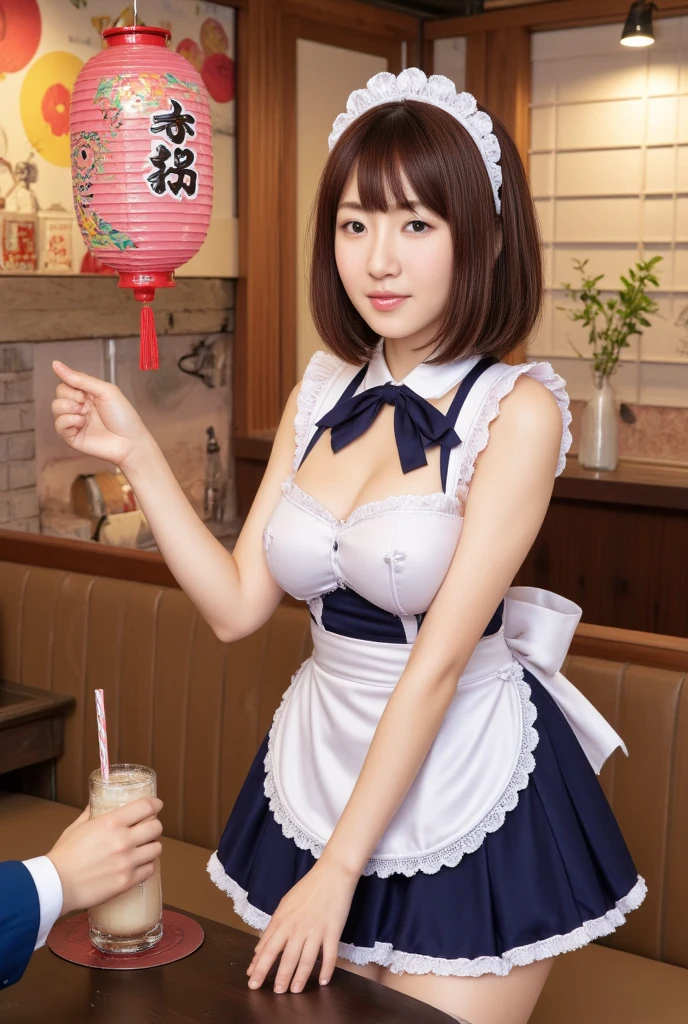 (masterpiece, realistic, photo-realistic:1.2), finely detail, ultra high res, perfect anatomy, best quality, 8K, soft focus, (grin, happy smile:1.3), (2girls, harem, 16yo Japanese short girls, gothic maid outfit, frilled apron, maid headdress:1.2), portrait, (upper body shot:1.2), focus on breasts, (black straight hair, short hair, blunt bangs:1.2), beautiful detailed face and big eyes, (glowing fair skin, shiny oiled body:1.2), (pointed huge breasts, gigantic breasts:1.2), (bloom, awesome detailed donuts shop:1.2), donuts displayed in showcase, standing pose emphasized breasts, 2girls side by side,