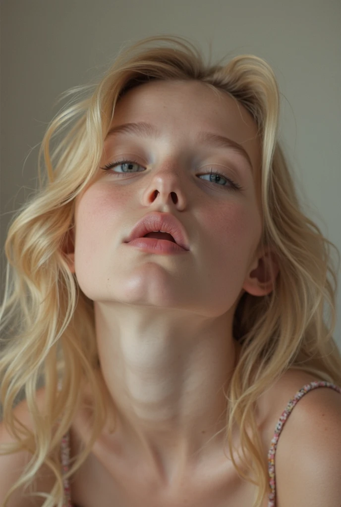 a girl with blonde hair,long hair,beautiful detailed eyes,beautiful detailed lips,extremely detailed face and portrait,1girl,portrait,photorealistic,digital painting,highly detailed,cinematic lighting,warm color tone,sharp focus,vibrant colors,seamless,realistic skin texture,flawless,elegant