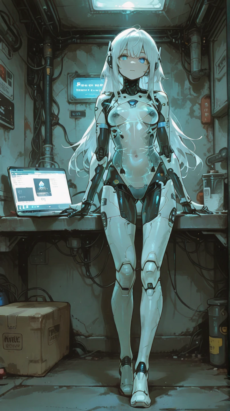 Complex 3d rendering ultra detailed cute porcelain profile girl android face, 18 years old, cyborg, robot parts, 150mm, vivid detail, cyberpunk, lace, surreal, anatomical, facial muscles, cable wire, microchip, analog meter, LED light, elegant, metaverse, beautiful background, octane rendering, Dynamic angles, Dynamic poses, 8k, Best quality, Masterpiece, Illustration, Very delicate and beautiful, Very detailed, CG, Uniform, Wallpaper, ( realistic, Photorealistic: 1.37), Awesome, Elaborate, Masterpiece, Best quality, Official art, Highly detailed CG unity 8k wallpaper, absurd, incredible absurdity, robot, silver halmet, sit, Focus on the eyes