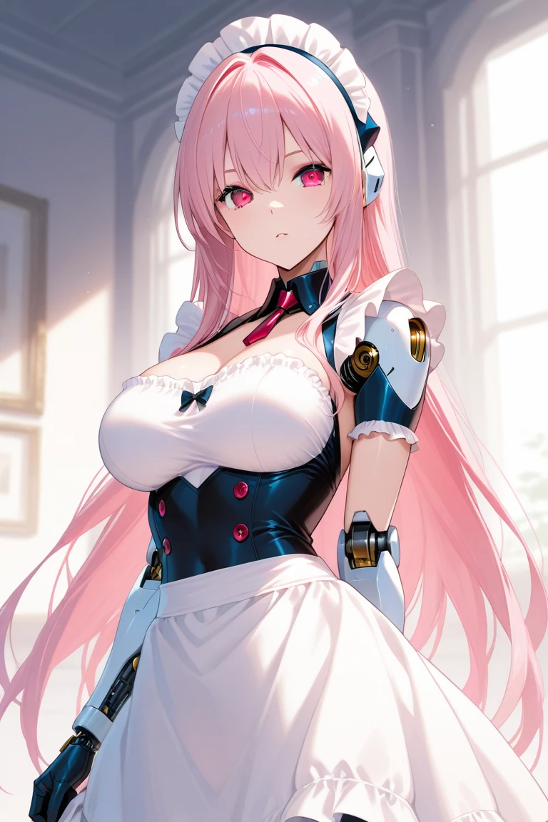 masterpiece,highest quality,(Super detailed),written boundary depth,perfect sentence, Detailed CG,Super detailed,(highly detailed eyes,very cute face,highly detailed face:1.3),beautiful anime girl,(solo girl:1.9),(super huge :1.9),(pink hair,low twin tails:1.5),(light blue eyes:1.3),(smile full of joy:1.3),open your mouth,show viewer,break,(Princess Knight,dress armor,full armor:1.5),white ruffle dress,luxurious gauntlet,Advanced armor,shoulder armor,small tiara,Gemstone Brooch,break,Large city gate,(dynamic pose,cowboy shot :1.5)