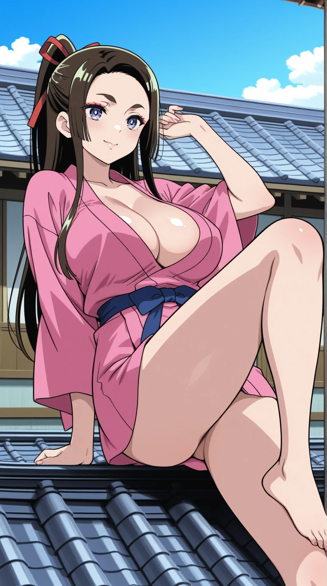 best quality,masterpiece,1girl,solo,(((NSFW))),(((9years old))),japanese girl,an extremely cute and beautiful girl,highly detailed beautiful face and eyes,petit,cute face,lovely face,baby face,shy smile,show teeth,black hair,medium long hair,Hairless pussy,flat chest,skinny,slender,(((wearing a wet thin pink floral mini kimono))),(((standing in a Japanese garden))),she is looking at the viewer,hands pull off clothes,(undress:1.2),(no panties:1.1),(legs spread wide:1.1),(no bra:1.1)