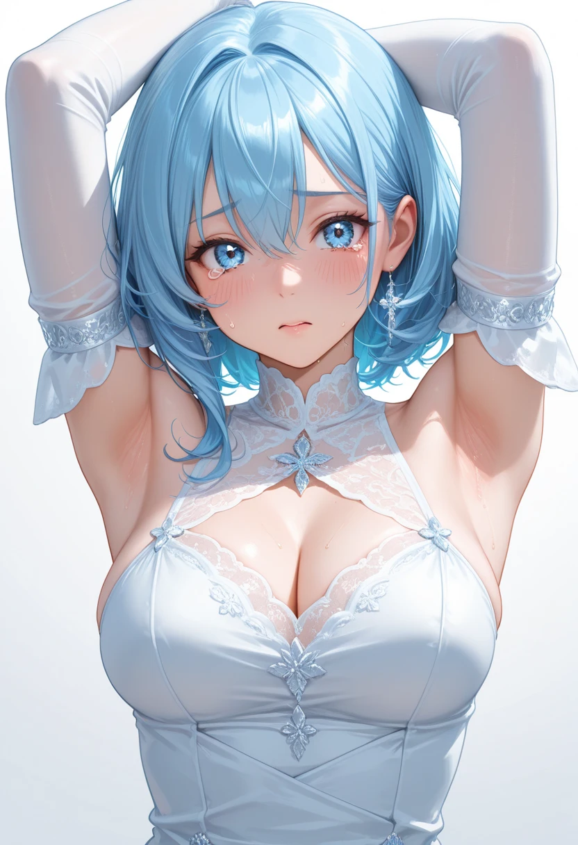 Ultra-high resolution, 8k,high quality,((((Magical girl、Fighting pose)))),(Young Girl、glowing、iridescent light,soft shadow,Anime Painting,thin line drawing),One Little Woman,(((Huge breasts,Shapely round breasts))),