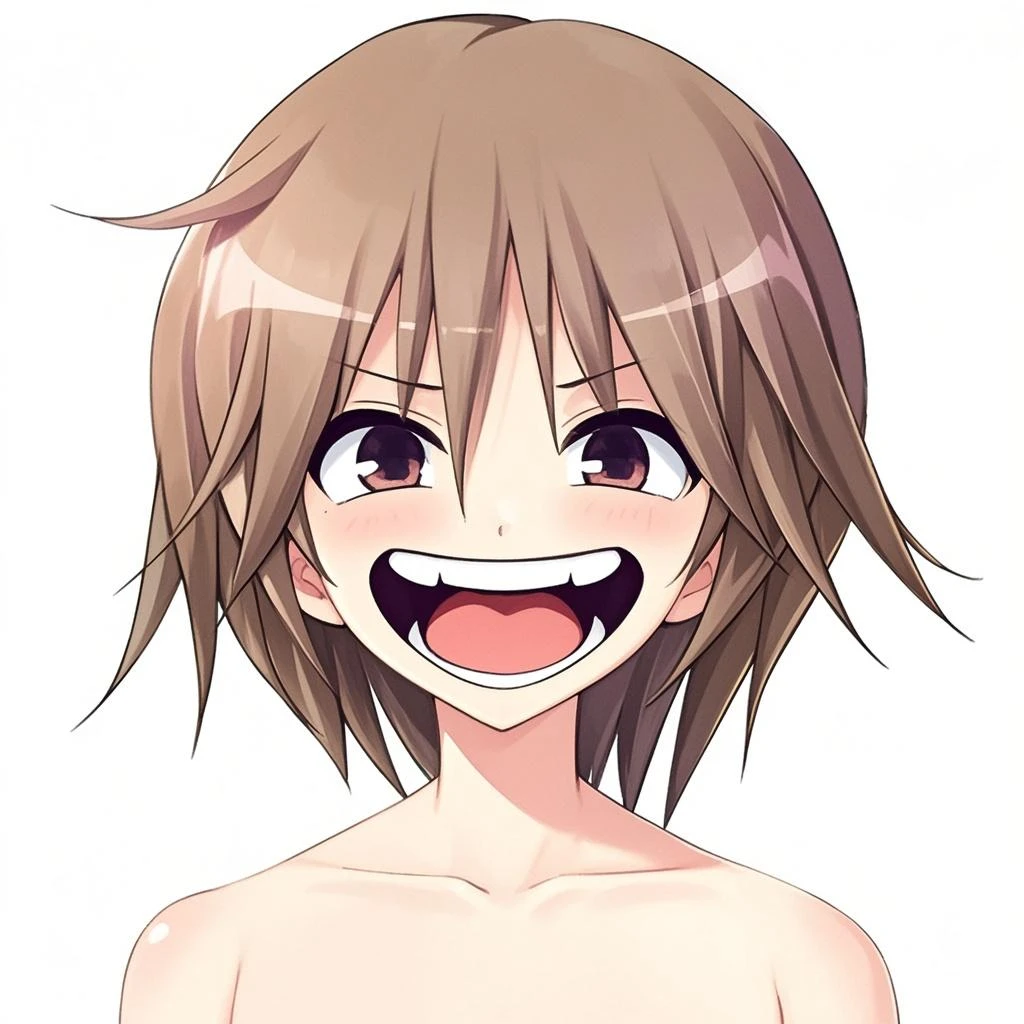 score_9, score_8_up, score_8, source_anime, 1girl, (solo), chibi, short hair, dark red hair, red hair bobbles, hair ornament, brown eyes, eyes wide open, masterpiece, expensive quality, very_expensive_solve, big_file size, full color,(completely nude:1.2),pussy,niplles,