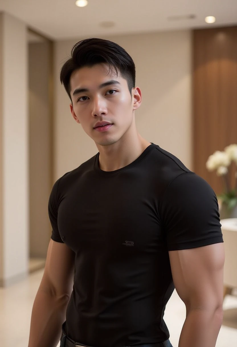 Thai men are handsome, muscular, and have big muscles.