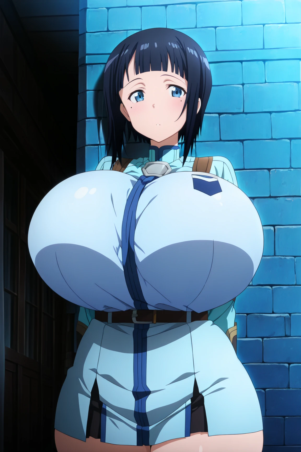(Ultra detailed breast skin texture, ultra enormous gigantic breast expansion, ),