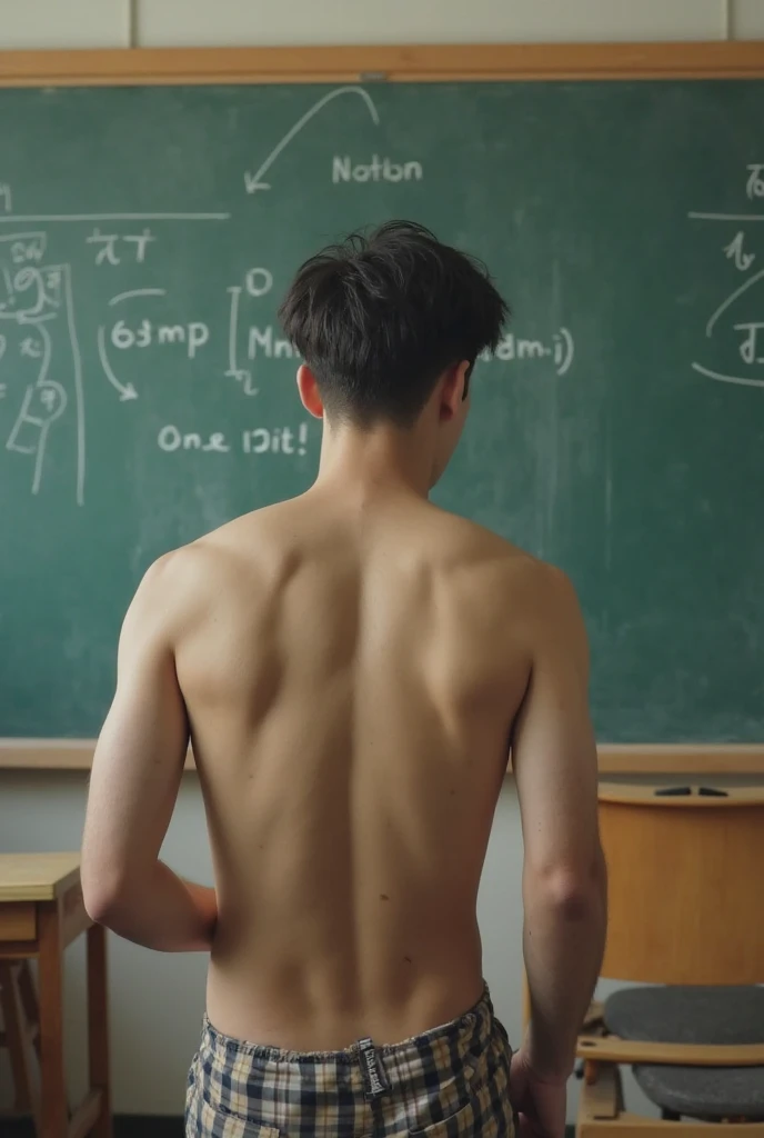 1boy、Cute handsome man、Japanese male, 、handsome man、Mash Hair、Completely naked、Full nudity、erection、Huge penis、Highest quality、Realistic、beautiful、Sad look、Cover your penis with both hands、In front of the blackboard in the classroom、Many students、完全Completely naked、Full nudity、A student is filming with a smartphone、The word "HENTAI" on a blackboard、Both hands above head、Photorealism