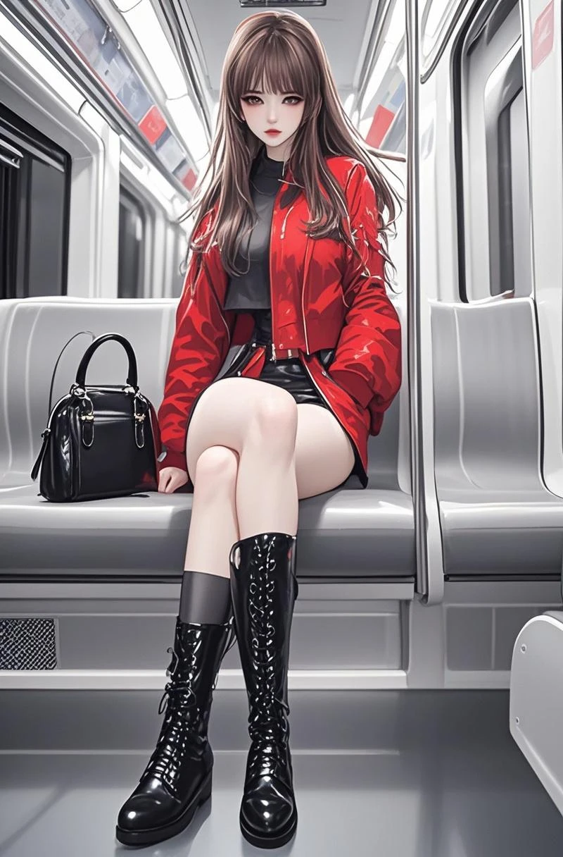 (super flat, flat shading, flat color:1.1) , Masterpiece, perfect anatomy, Females having sex with females, public transport, hot, multiple females, fingering, female orgy, female crowd, bdsm, lesbian orgy scene, latex, bound, tied up, fisheye lens, female domination, rough, lesbian, yuri