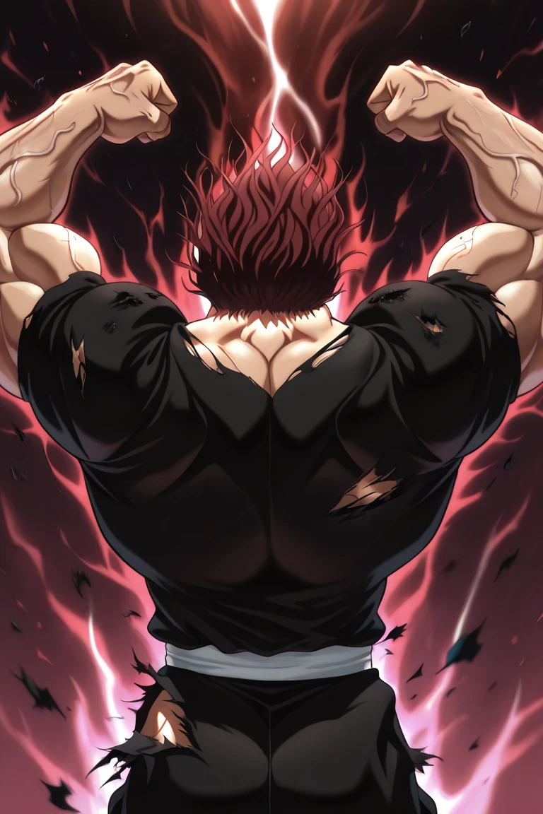 kaneki ken, being dominant, veiny hands, muscular, in ghoul form, anime,