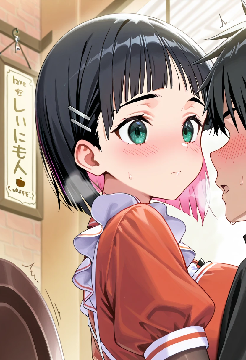 Browsing Caution,Sweat,White Breath,Demon slayer,Daughter of the Butterfly Mansion ,(Terauchi Kiyo),Futanari,room,Side view,Blowjob,(Description of body shaking),Large areola