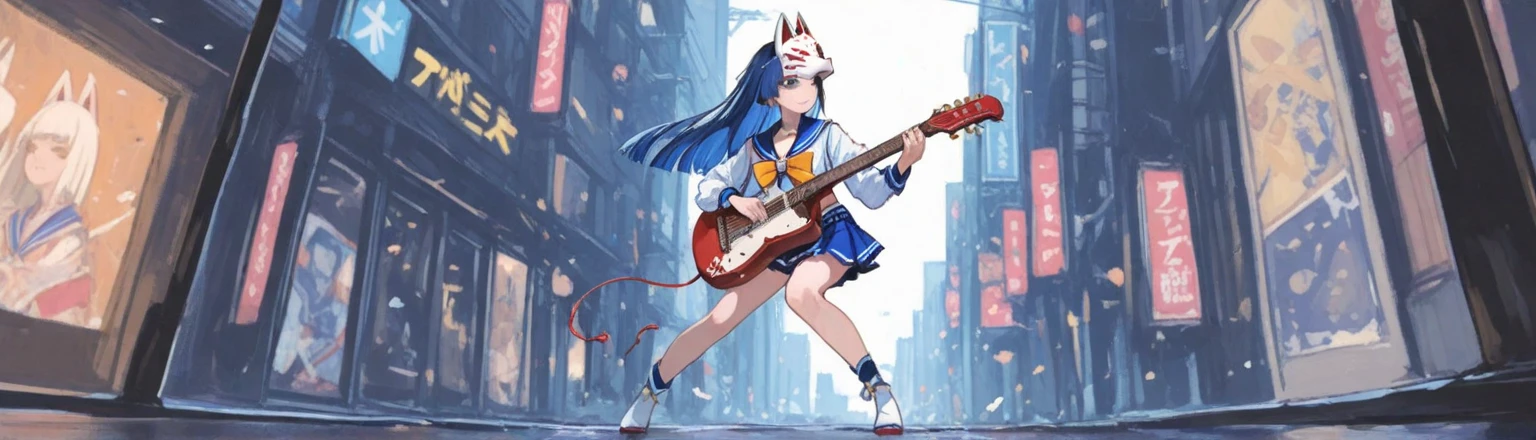 top quality, best quality, High-quality illustrations, masterpiece, super high resolution, detailed background, Rock Band Concerts, Musical instrument performance, Stage Performance, hot air, absurdres(highly detailed beautiful face and eyes)perfect anatomy, expression, good lighting, cinematic shadow(kemono, furry anthro),