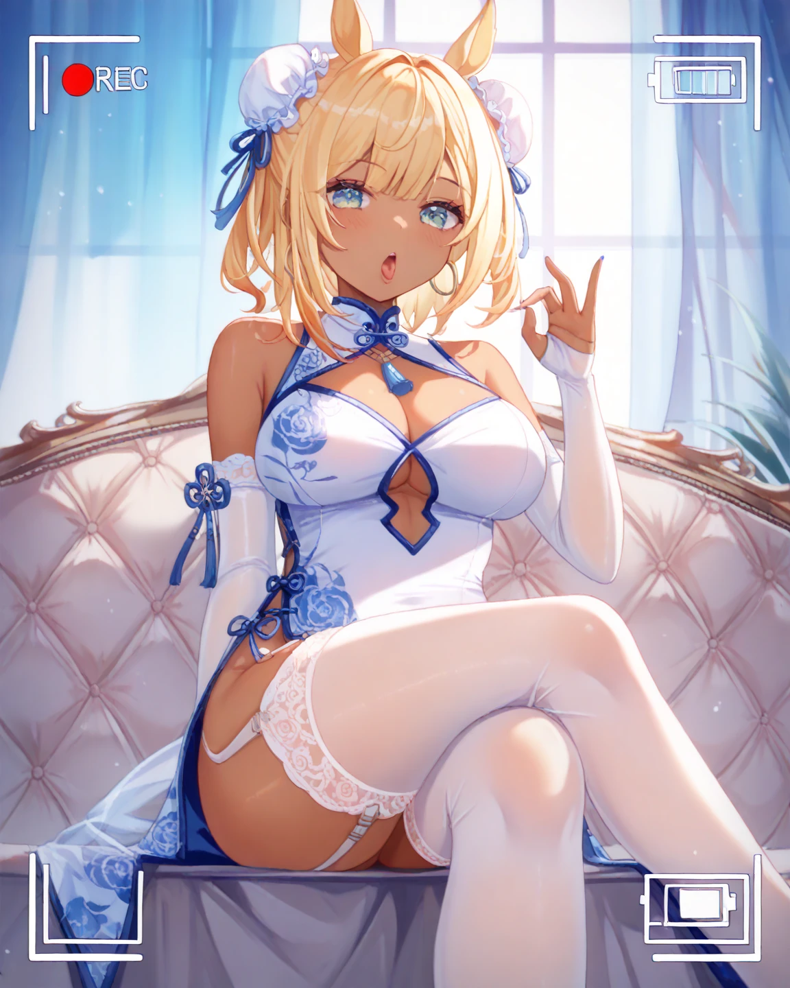 (Realistic painting style:0.9), (Fake Traditional Media:1.1), tmasterpiece, Best quality, Ridiculous resources,Aponia_比基尼, 1 plump girl, mediuml breasts, Large breasts, white headgear, ear nipple ring, hair adornments, butterfly ornaments, Frilled swimsuit, Decorative style, One-piece swimsuit, cross reins,鎖骨, Willow waist, Huge cleavage, Lop, plum, thick tits, Pretend to sleep, Sleeping on the Bed, A sexy pose, Sensual posture, Sensual posture, my'I blushed,don'not enough clothes.prengant