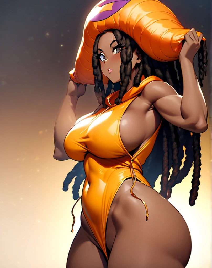 1girl, huge Twi'lek, busty, masterpiece, best quality, highly detailed, award winning, high definition, ((blue skin), twi'lek), ((orange monokini))), panties), ((busty), slender body, thin, slim sexy body, slim waist, (((huge boobs, huge fake breasts)))), Imperial starship, Star Wars, beach, sexy big tits