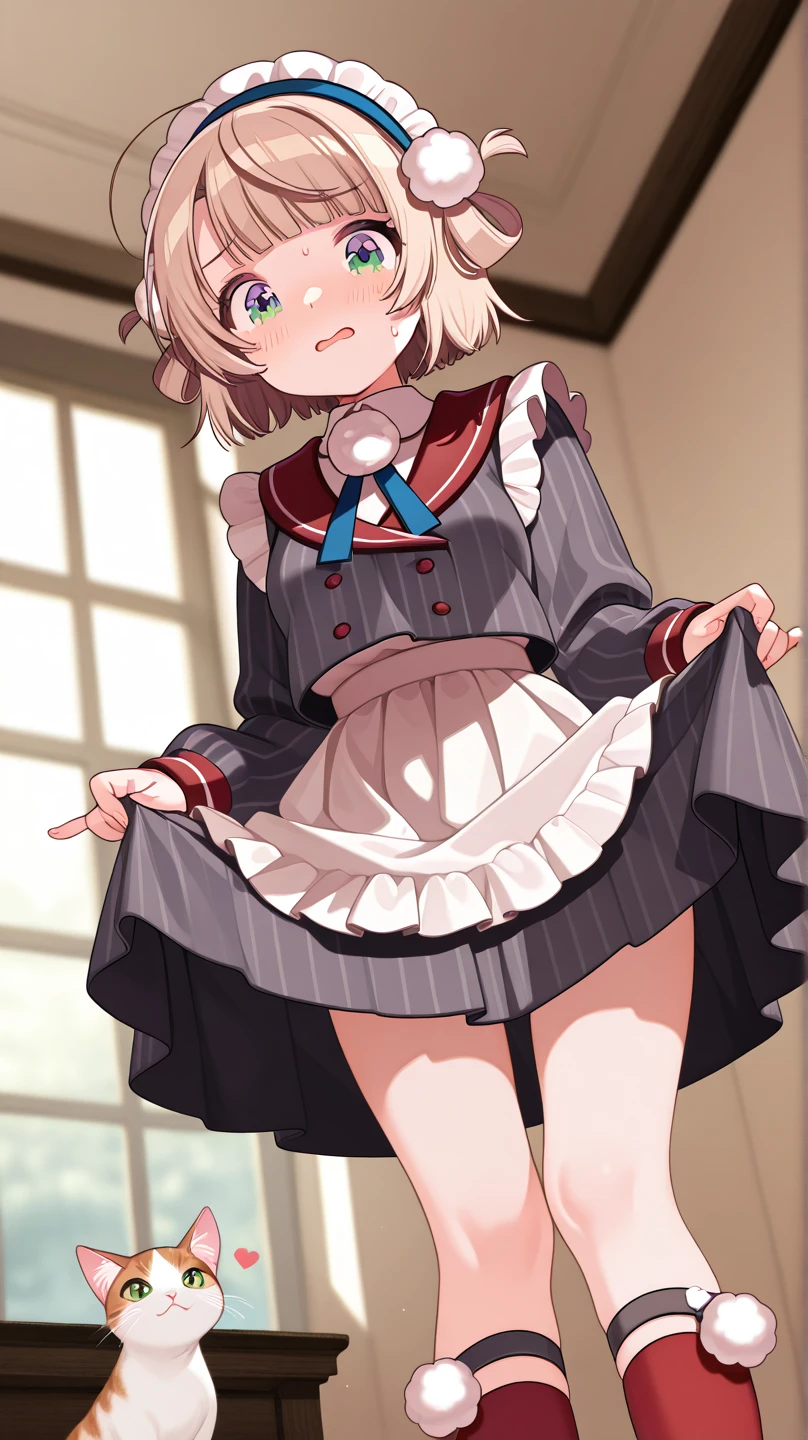  , 1girl,skirt lift