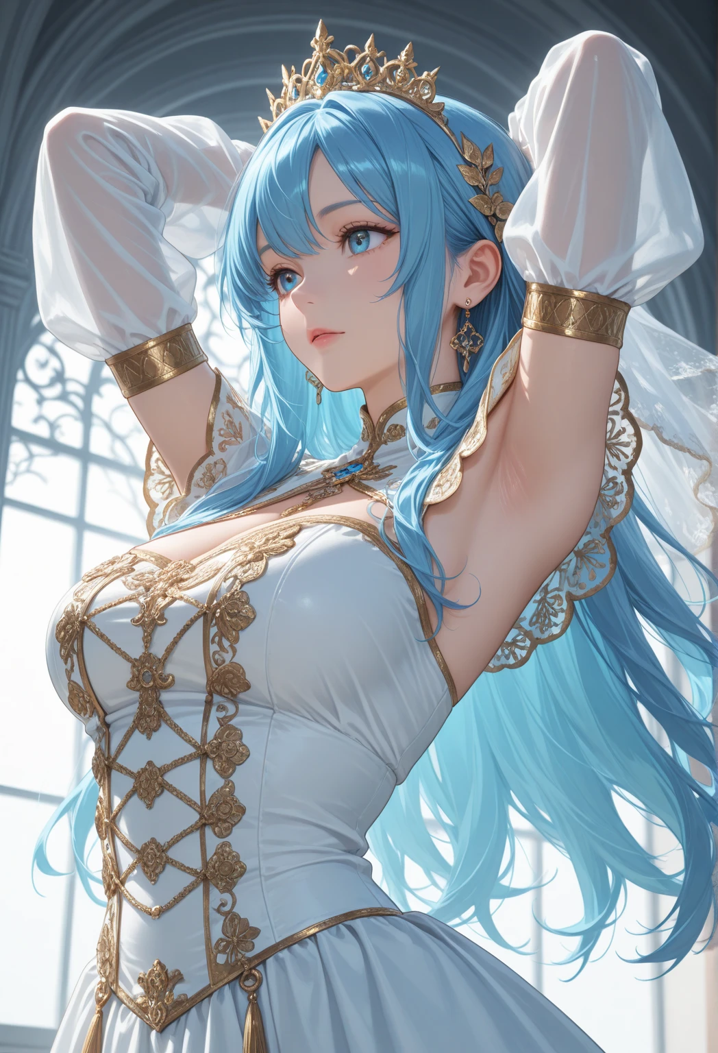 ((masterpiece:1.2, best quality)), ultra detailed, Ultra-precise description, Ultra-detailed description, (zentangle:1.2), (dynamic pose), (abstract background:1.5), (traditional dress:1.2), Short hair,1lady,The hips are wide,largebreasts,(with shiny skin),many colors,Haut du corps,(Watching from above:1.2),(stars in the eyes, messy floating hair, colored inner hair, Starry sky adorns hair), (lots of big colorful Bubble), (pearl), (Galaxy), depth of field