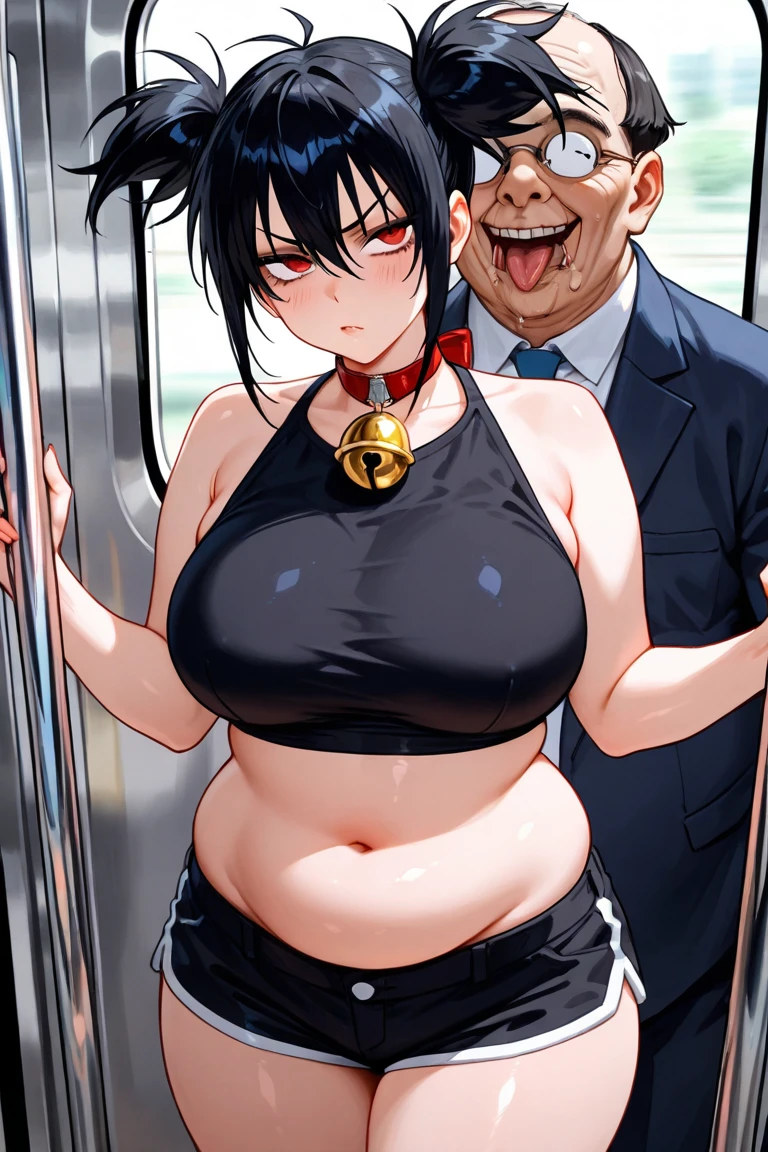 nsfw:1.2,Chubby Japanese sexy mature woman (50 years old), long, straight black hair, Sexy mini white summer dress, Sexy neckline, Dancing with a tall man, Nightclub, Hands on hips, Excited expression, Many men are watching、Erect nipples:1.5、(showing off panties:1.5)、1 Men, a men is grabbing girl’s breasts from behind、Overflowing Sex Fluids:1.5