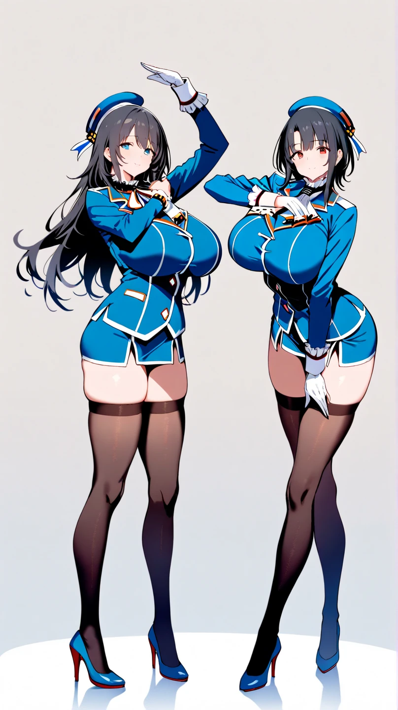 (character design sheet, same character, front, side, back),reference sheet, concept character, character design, (masterpiece), (masterpiece), (ultra-detailed), best quality, hires, absurdres, bar, 1girl, (tanned skin), ((chubby body)), (((milf, mother, mature woman))), short hair, ((huge breasts)), smile, pelvic_curtain dress, multiple straps around the waist, standing, choker, fishnet stockings, arms behind back, gigantic boobs, tits,, hyper largest_breasts!! with the type of boobs_melons, juicy cameltoe