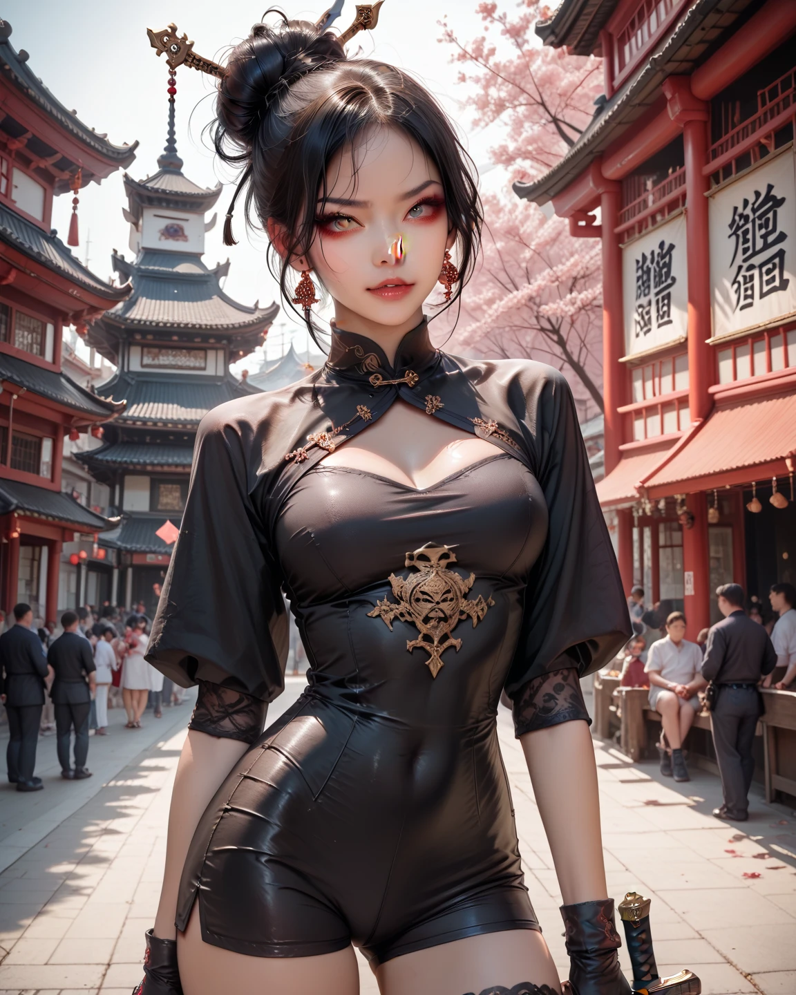 (masterpiece, beautiful art:1.4), close-up of a Tokyo business woman, walking Tokyo streets, tight business dress, (dynamic pose:1.2), (perfect beautiful face:1.2), chengwei pan on artstation, by Yang J, detailed fantasy art, stunning character art, fanart best artstation, epic exquisite character art, extremely detailed artgerm, detailed digital anime art, artgerm on artstation pixiv