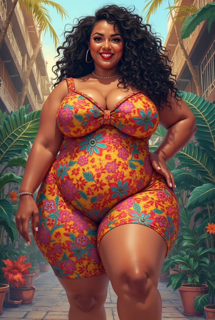 plain background, Golden Luxury Lingerie:1.3、Floral Lingerie、Black tights、High usage of gold, big hips, big breast, very big butt, ultra realistic 8k
