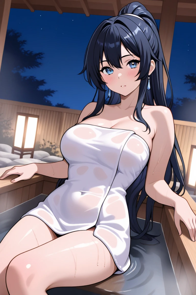 masterpiece, Highest quality, night, outside, One Girl, Completely naked, Masturbation, Masturbation, Squirting, between legs, Pussy, Plump, (Big Boobs: 1), Super detailed