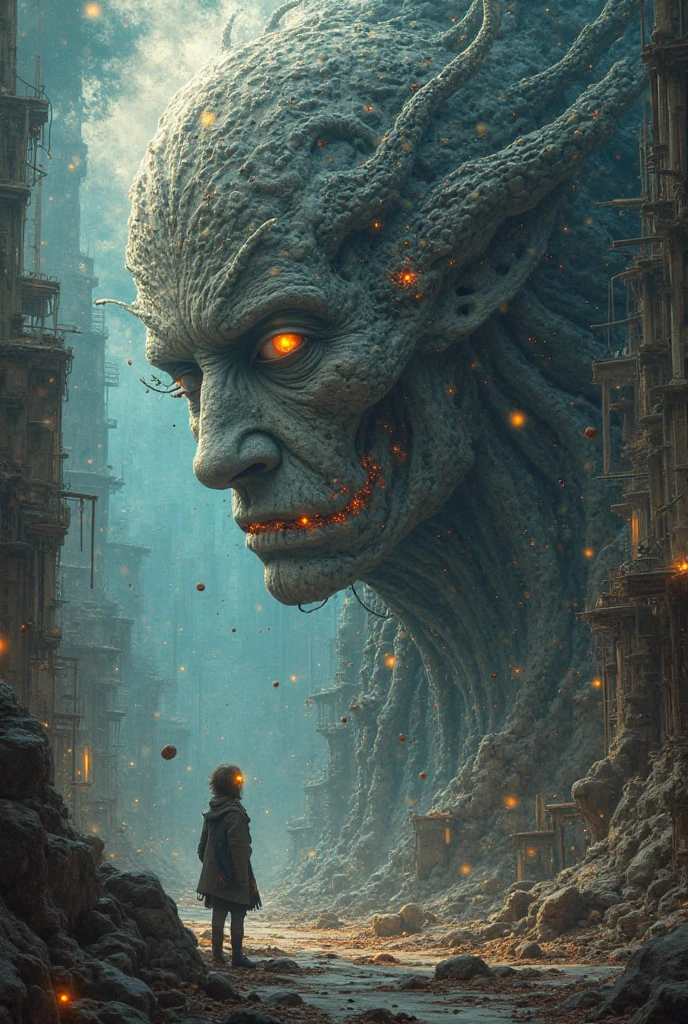 mouth of truth　In town　Horror　Face facing forward　