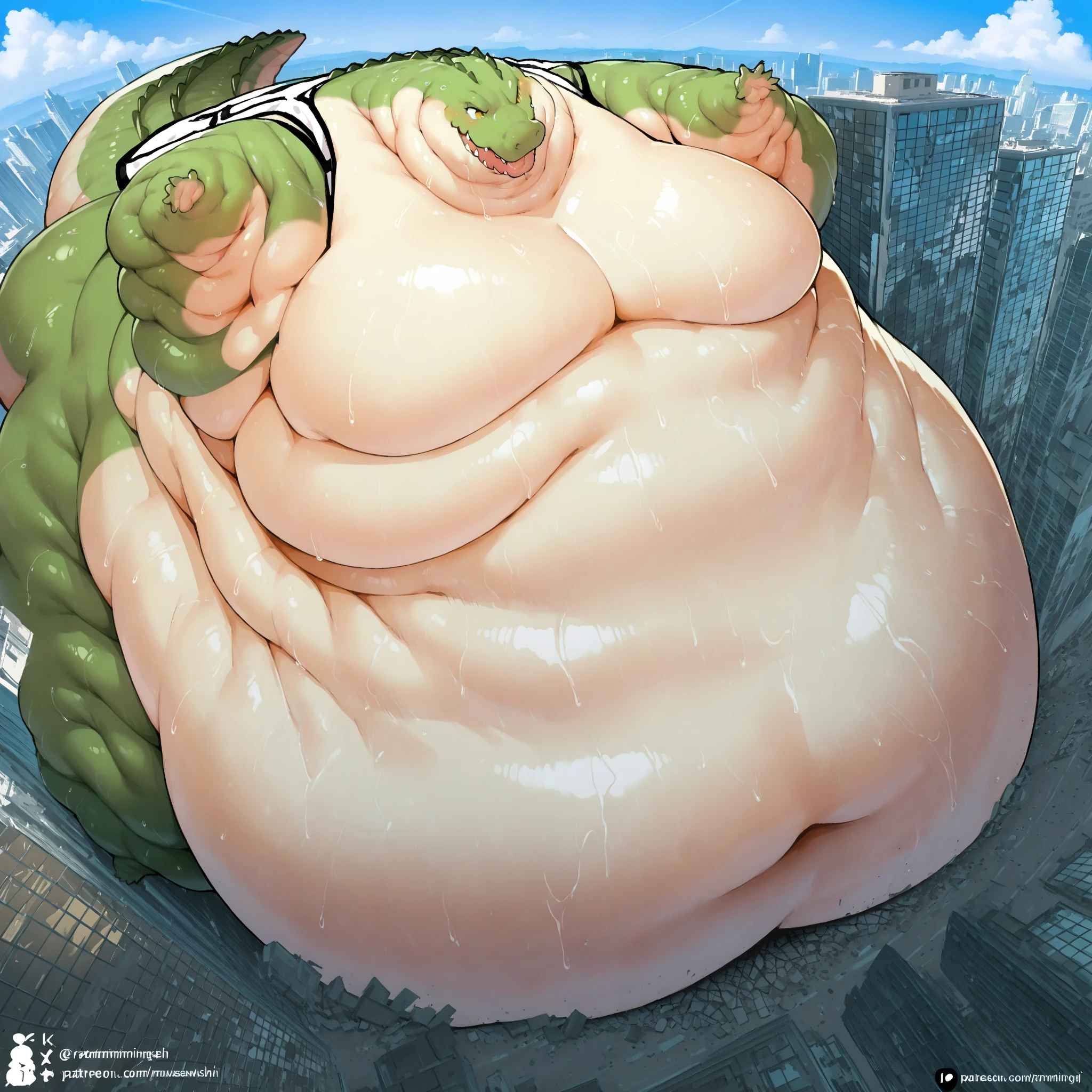 a woman in a green bikini posing on a beach, thick body, thicc, green bikini, bursting with muscles, powerful and huge, stacked, green swimsuit, massive muscles, very beautiful. big muscles, ripped, perfect body, huge muscles, exaggeratedly large physique, curvy build, thicc build, green body, jaw-dropping beauty, jaw dropping beauty