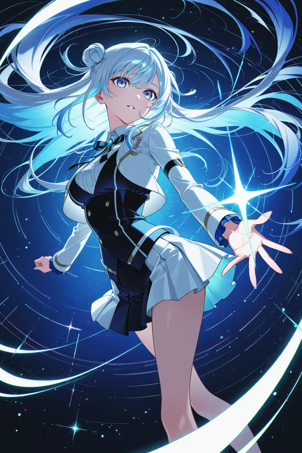 one girl, Shirakami Fubuki, fox ears, white hair